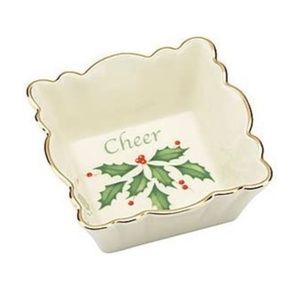 Lenox Holiday Square Cheer Dish